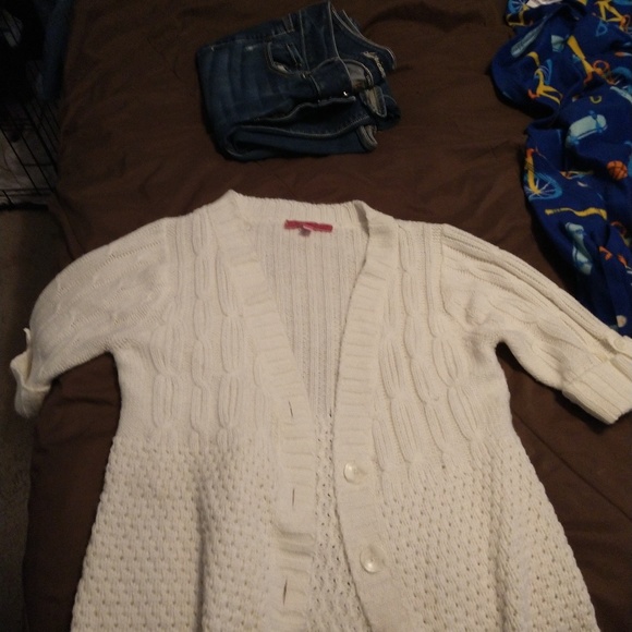 Derek Heart Sweaters - 3/4 sleeve cardigan